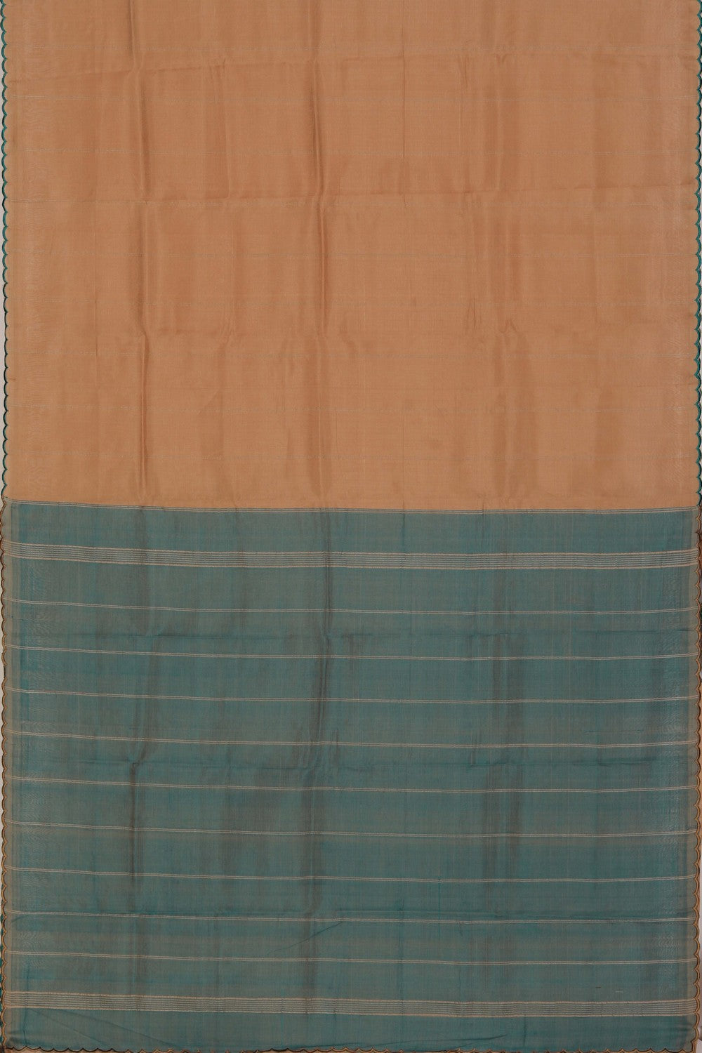 Image of Mangalgiri Silk Beige Saree